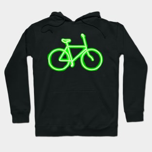 Green Neon Bike Icon Hoodie